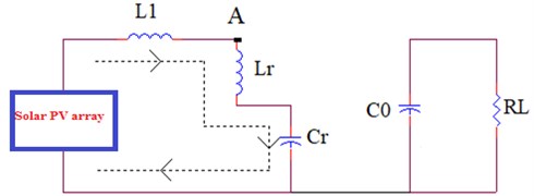 Mode C inductor L1 and Lr discharges to charge capacitor Cr