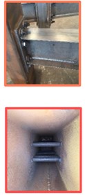 Specimens of CFST column to steel beam joint specimens with the penetrated high-strength bolts