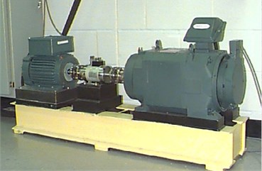 Experimental setup used for bearing fault diagnosis