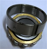 Rolling bearing compound fault with the machined fault  on inner race, rolling element and outer race