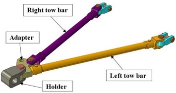 Modified tow bar assembly