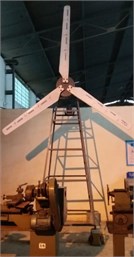 Experimental set-up of 1 kW wind turbine a) FEA model and b) actual experimental set-up
