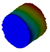 Mode shapes of cylindrical model