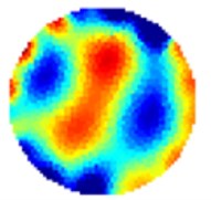 Comparison of results from different stimulation and sensing strategies; a) and d) adjacent,  b) and e) opposite and c) and f) optimal [1 7], the first row corresponds to small deposit of sand and the second row corresponds to large deposit of sand at the level of sensing plane