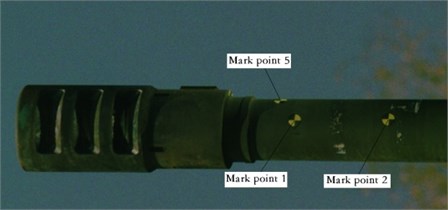 Marking point on the side of the tube