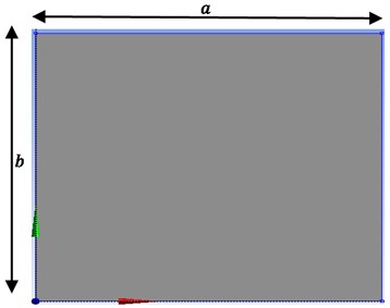 Finite element model of plate