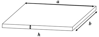 Dimensions of the rectangular plate