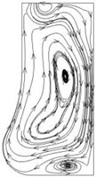 Flow distribution in the radial section of the pump cavity at the 1.2Qd operating point