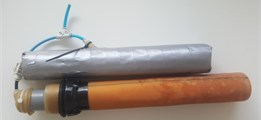 The PSE connected to  an additional latex tube