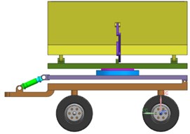 Model of sugarcane collecting device