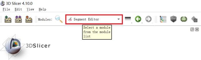 Select the segment editor module