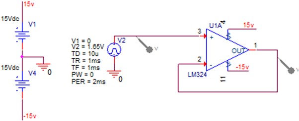 Voltage follower schematic