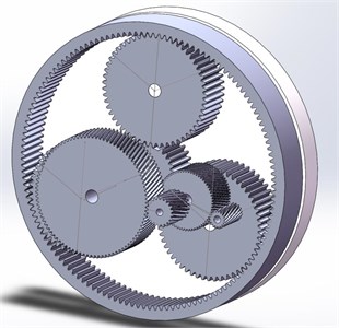 3D model of the gearbox