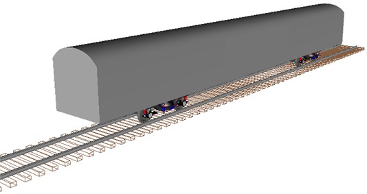Vehicle-track space coupled model diagram
