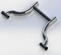 H-equivalent rear lower wishbone design