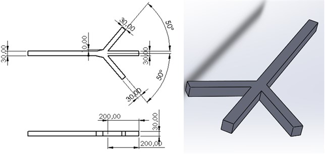 Three channel microfluidic channel design