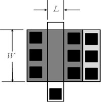General MOS transistor layout