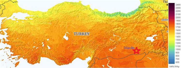 Turkey solar energy potential atlas [15]