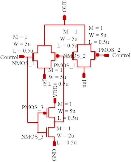 Schematic of switch