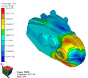Simulation results of reducer modes with FEM method