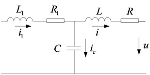 Equivalent circuit of single-phase LCL filter