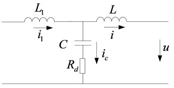 Equivalent circuit with passive damping