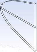 Geometric model, calculational domain and grids of the wing and aileron