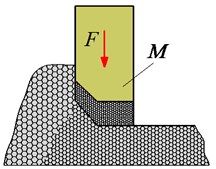 Structure and model of the tamper-asphalt mixture interaction