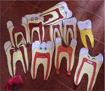Educational materials used to support the learning process in oral health