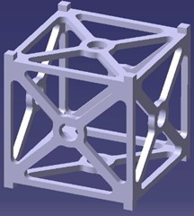 CAD model of CubeSat’s frame