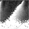 2D feature patterns for healthy patients (parts (a)-(c)), and ill patients (myocardial infarction,  parts (d), (f)). White color corresponds to maximum H-ranks while black depicts  minimal H-ranks in the observation window