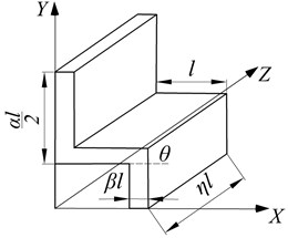 Quarter structure and size parameters of hexagonal, quadrilateral and concave hexagonal cells