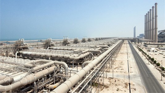 The world’s largest seawater desalination plant in the city of Jubail  (Kingdom of Saudi Arabia) Saline Water Conversion Corporation