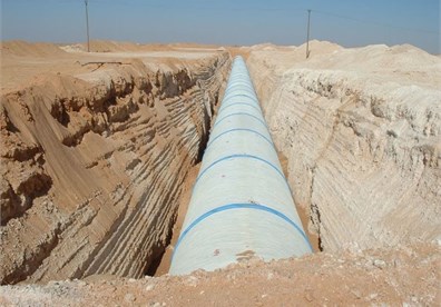 Pipelines of the irrigation system “Man-made River of Libya”