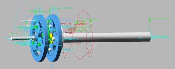 Rigid-flexible coupling model of two-stage planetary gearbox