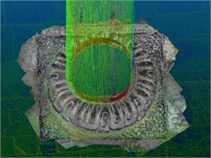 Visualization effect of registration of close-range image matching point cloud  and terrestrial laser scanning point cloud