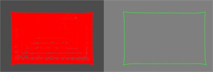 Roof boundary and local coordinate system of point cloud