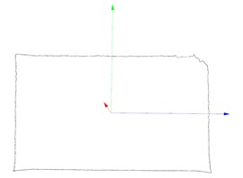 Roof boundary and local coordinate system of point cloud