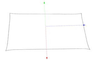 Roof boundary and local coordinate system of point cloud