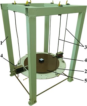 General design of the vibratory lapping machine: a) 3D-model; b) experimental prototype