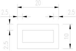 Design and dimensions of the components of the bridge (units: cm)