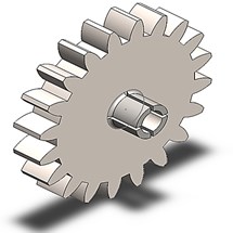 a) Spur gear specifications, dimensions, and materials, b) crack propagation scenarios formation, and c) 3D CAD model for spur gear used in this study