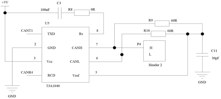 CAN communication interface circuit