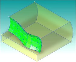 Results of patches in spline surface fitting