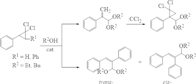 Formation of lined acetals in a closed zeolite anionite АВ-17