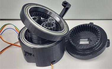 Bearings (6814ZZ) is set between gears  to smoothen the rotation