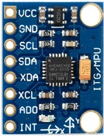 a) MPU-6050, b) sensor’s degree of freedom