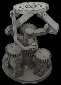 Spherical platform mechanism with three parallel motors