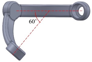 Arms designed with specific angles