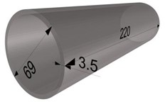 Tunnel model (unit: cm)